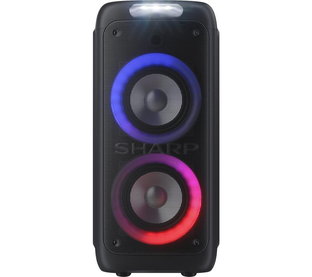 SHARP XParty Street Beat PS-949 Portable Bluetooth Megasound Party Speaker with Microphone - Black