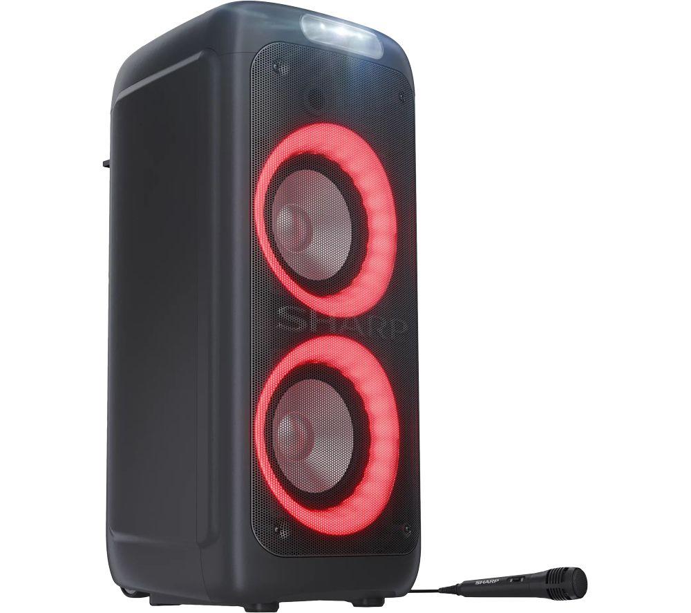 SHARP XParty Street Beat PS-949 Portable Bluetooth Megasound Party Speaker with Microphone - Black