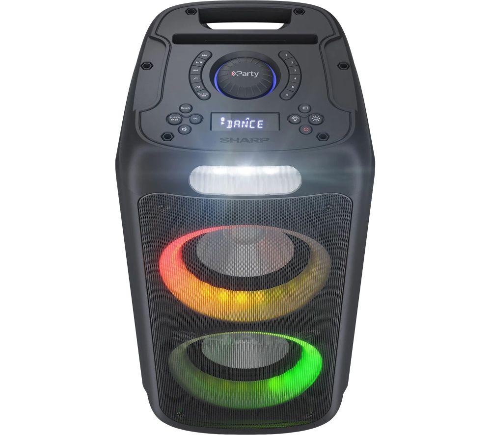 SHARP XParty Street Beat PS-949 Portable Bluetooth Megasound Party Speaker with Microphone - Black