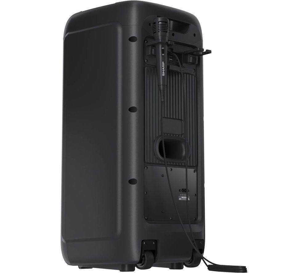 SHARP XParty Street Beat PS-949 Portable Bluetooth Megasound Party Speaker with Microphone - Black