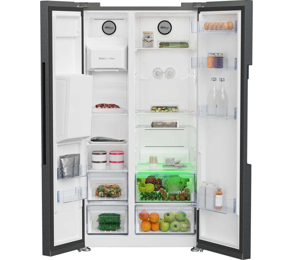 Frigorífico americano BEKO Pro ASP342VPZ - Acero negro
