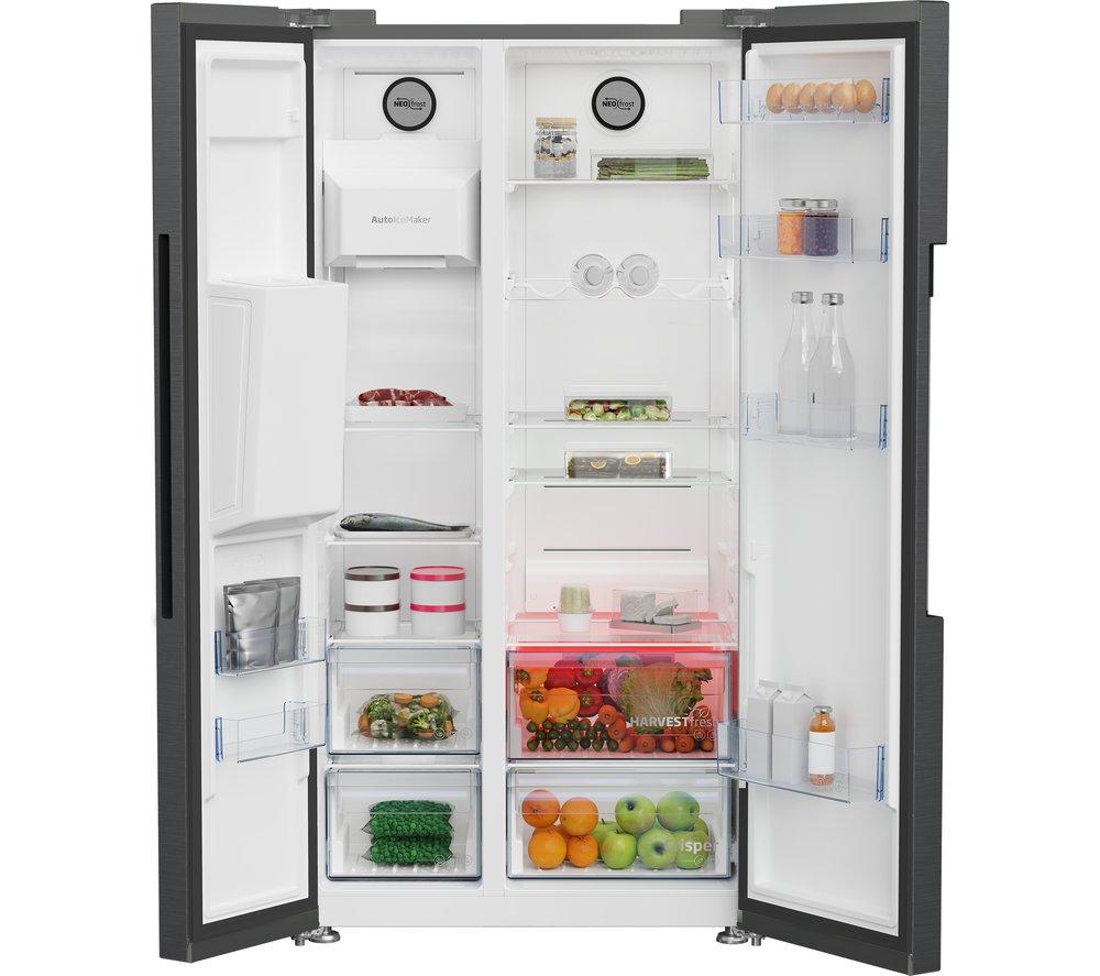Frigorífico americano BEKO Pro ASP342VPZ - Acero negro