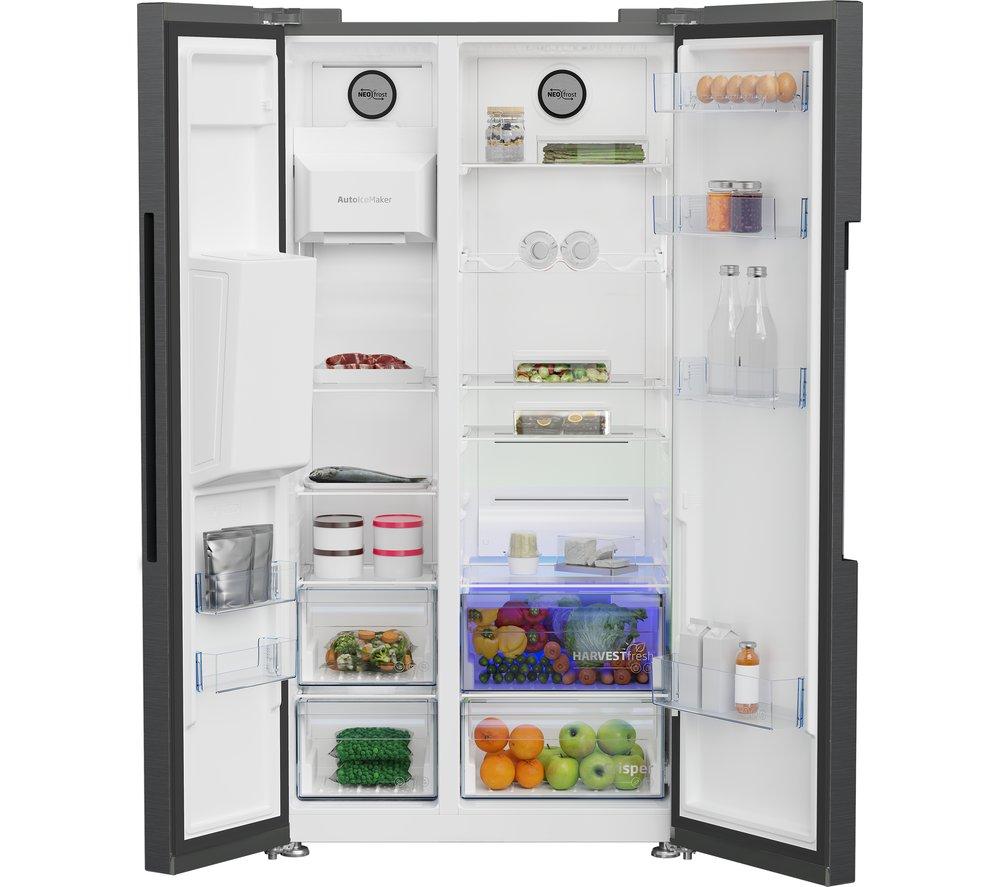 Frigorífico americano BEKO Pro ASP342VPZ - Acero negro
