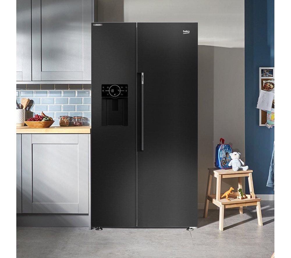 Frigorífico americano BEKO Pro ASP342VPZ - Acero negro