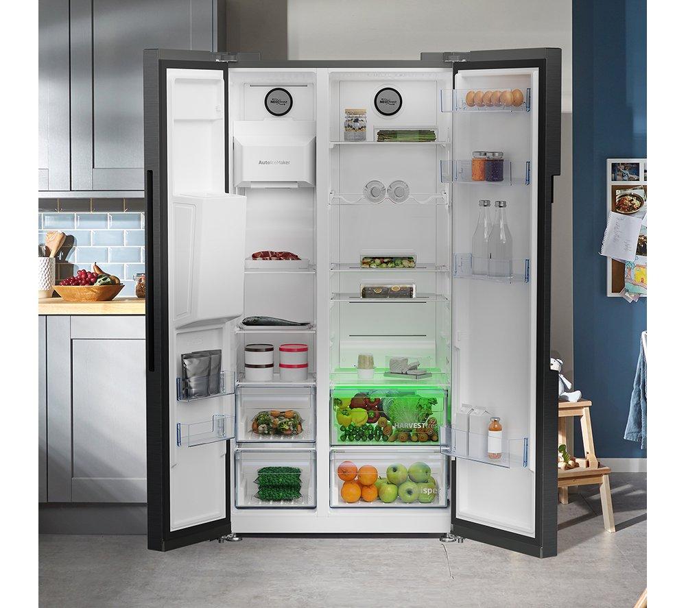 Frigorífico americano BEKO Pro ASP342VPZ - Acero negro