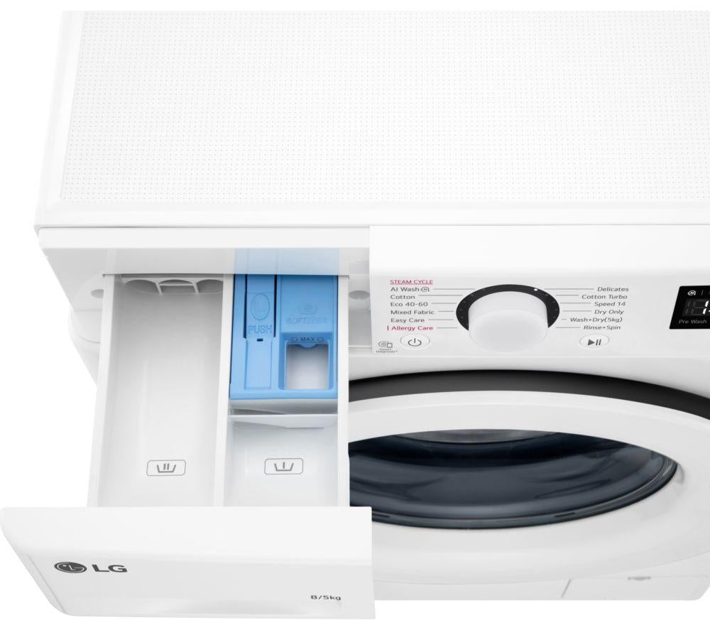 Lavadora secadora LG Series 3 Counter-Depth MAX FWY385WWLN1 de 8 kg - Blanca