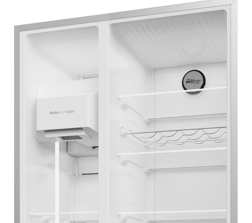 BEKO Pro HarvestFresh ASP342VPS American-Style Fridge Freezer - Stainless Steel
