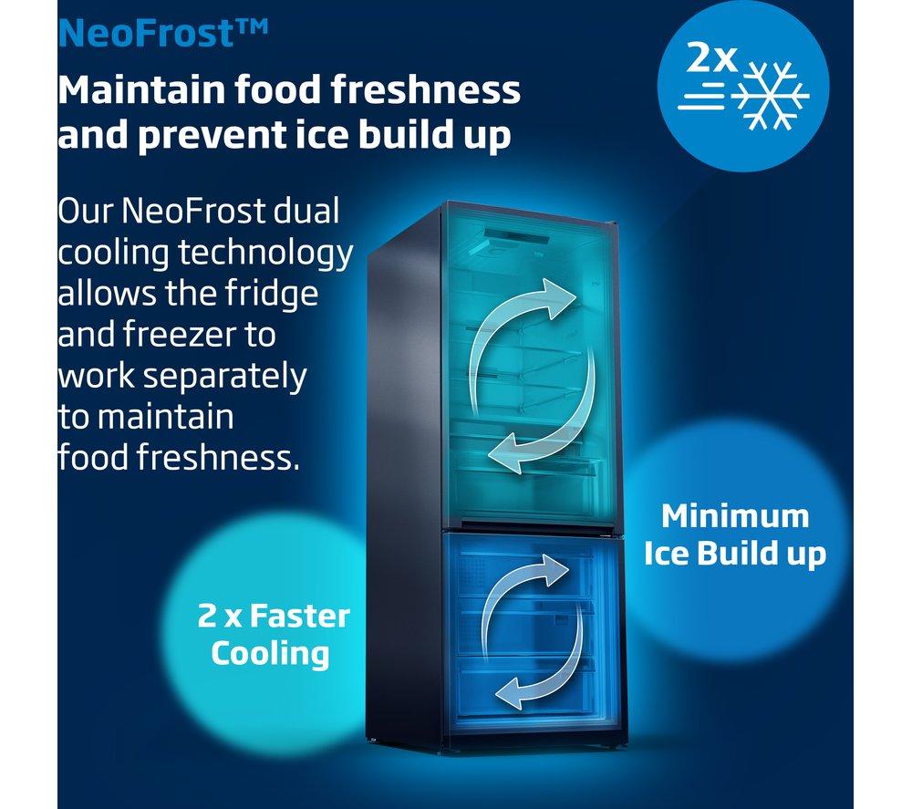 BEKO Pro HarvestFresh ASP342VPS American-Style Fridge Freezer - Stainless Steel