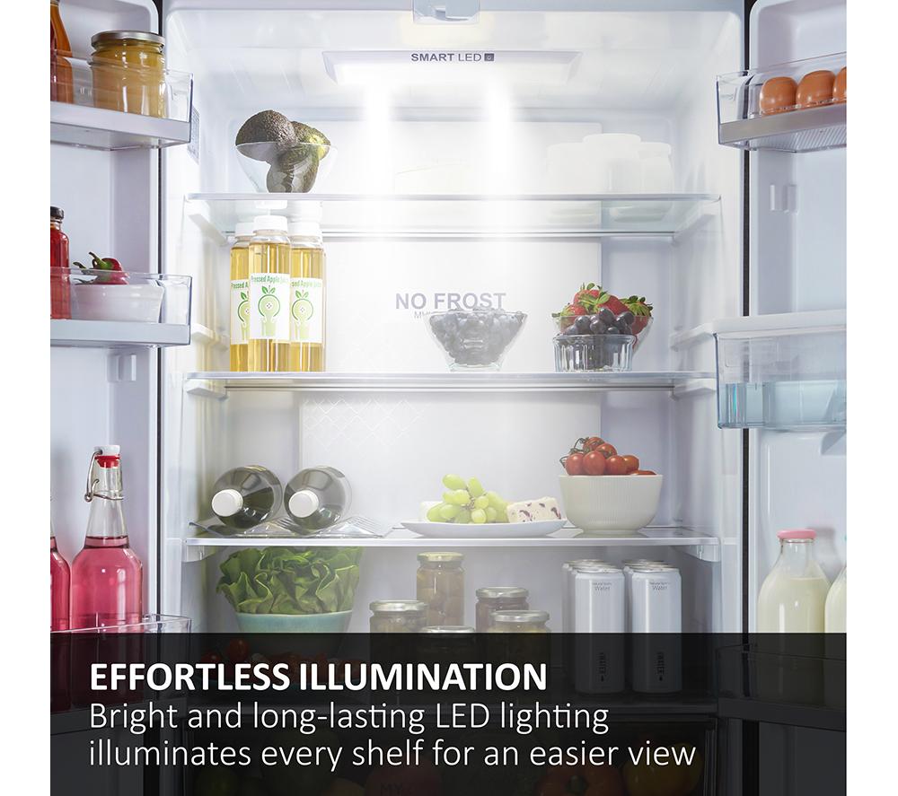 Frigorífico Combi HAIER HTW5618ENMP - Inox Platino