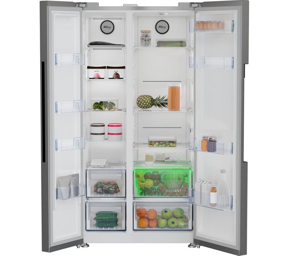 Frigorífico americano BEKO Pro HarvestFresh ASL1442VPS - Acero inoxidable