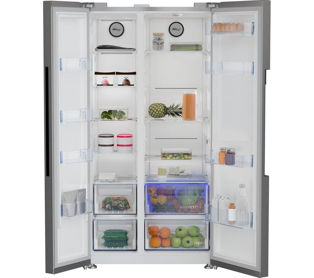 Frigorífico americano BEKO Pro HarvestFresh ASL1442VPS - Acero inoxidable