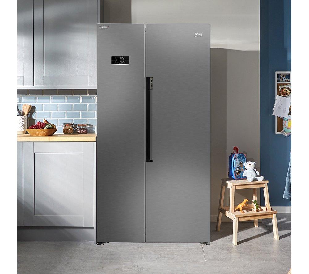 Frigorífico americano BEKO Pro HarvestFresh ASL1442VPS - Acero inoxidable