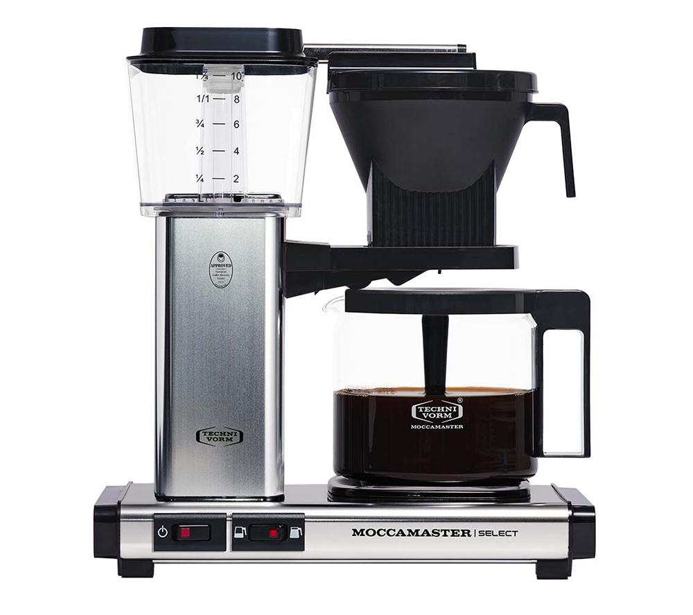 MOCCAMASTER KBG Select 53801 Filter Coffee Machine - Polished Silver