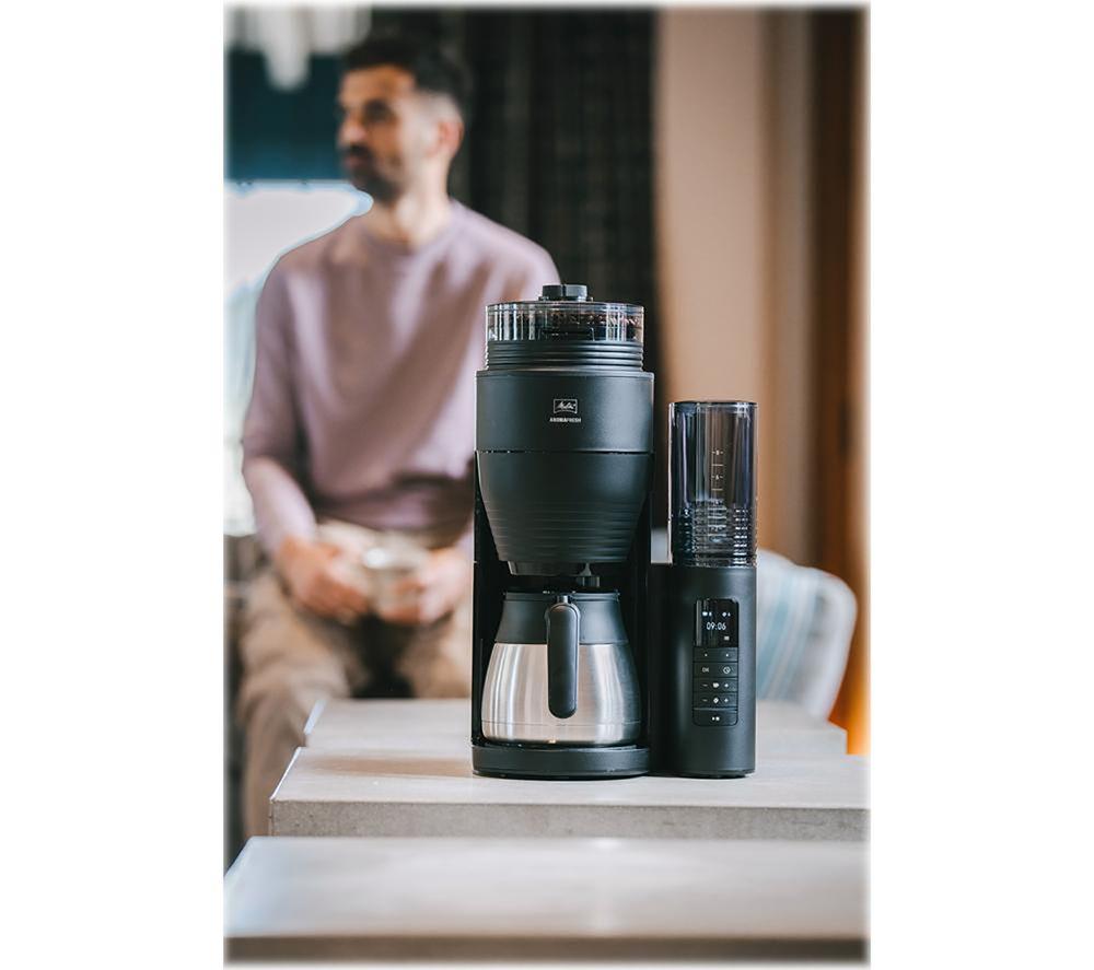 MELITTA AromaFresh II Therm Pro Cafetera de filtro - Negra y Plateada