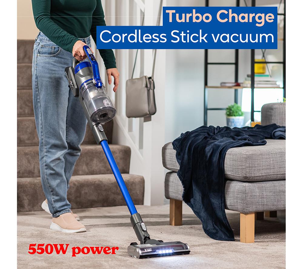 RUSSELL HOBBS Turbo Charge RHHS5101 Cordless Vacuum Cleaner - Grey & Blue