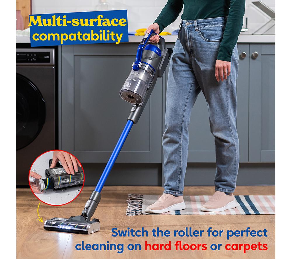RUSSELL HOBBS Turbo Charge RHHS5101 Cordless Vacuum Cleaner - Grey & Blue