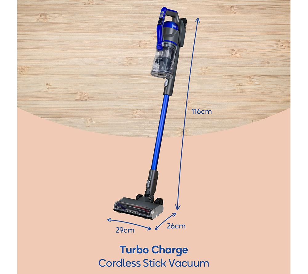 RUSSELL HOBBS Turbo Charge RHHS5101 Cordless Vacuum Cleaner - Grey & Blue