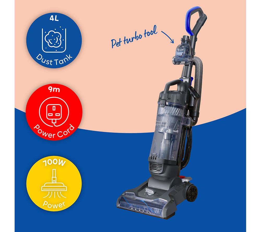 Aspiradora sin bolsa vertical RUSSELL HOBBS Hypermax RHUV7001 - Gris y azul