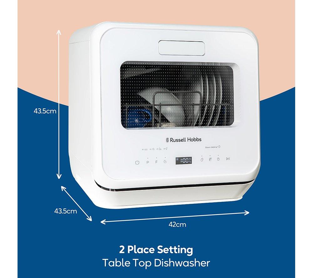 RUSSELL HOBBS RH2TTDW101W Table Top Dishwasher - White