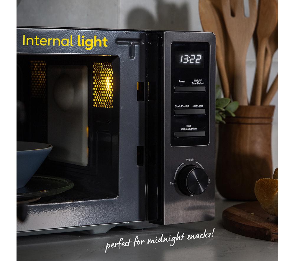 RUSSELL HOBBS Midnight Collection RHM2028DS Solo Microwave - Dark Steel