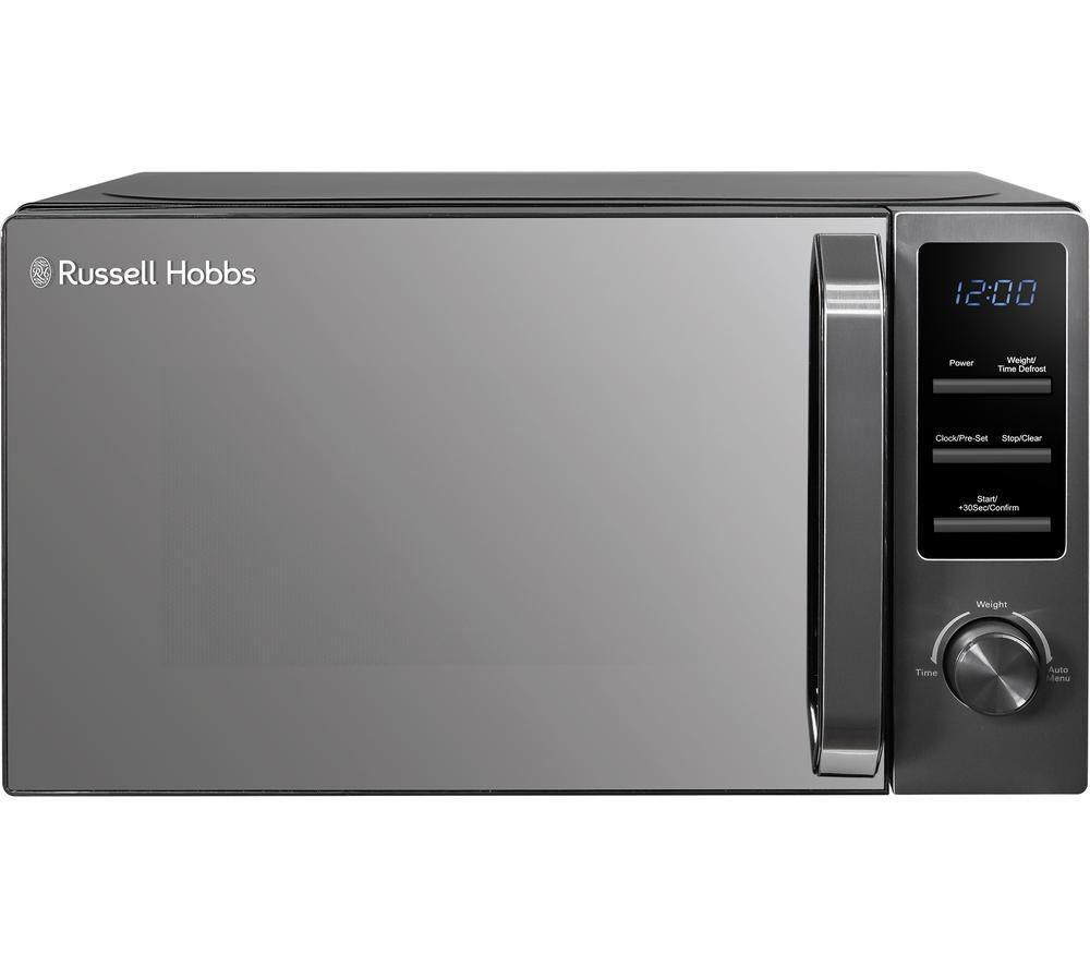 RUSSELL HOBBS Midnight Collection RHM2028DS Solo Microwave - Dark Steel