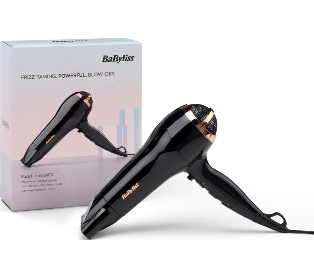 BABYLISS Rose Lustre 2400 Hair Dryer - Black