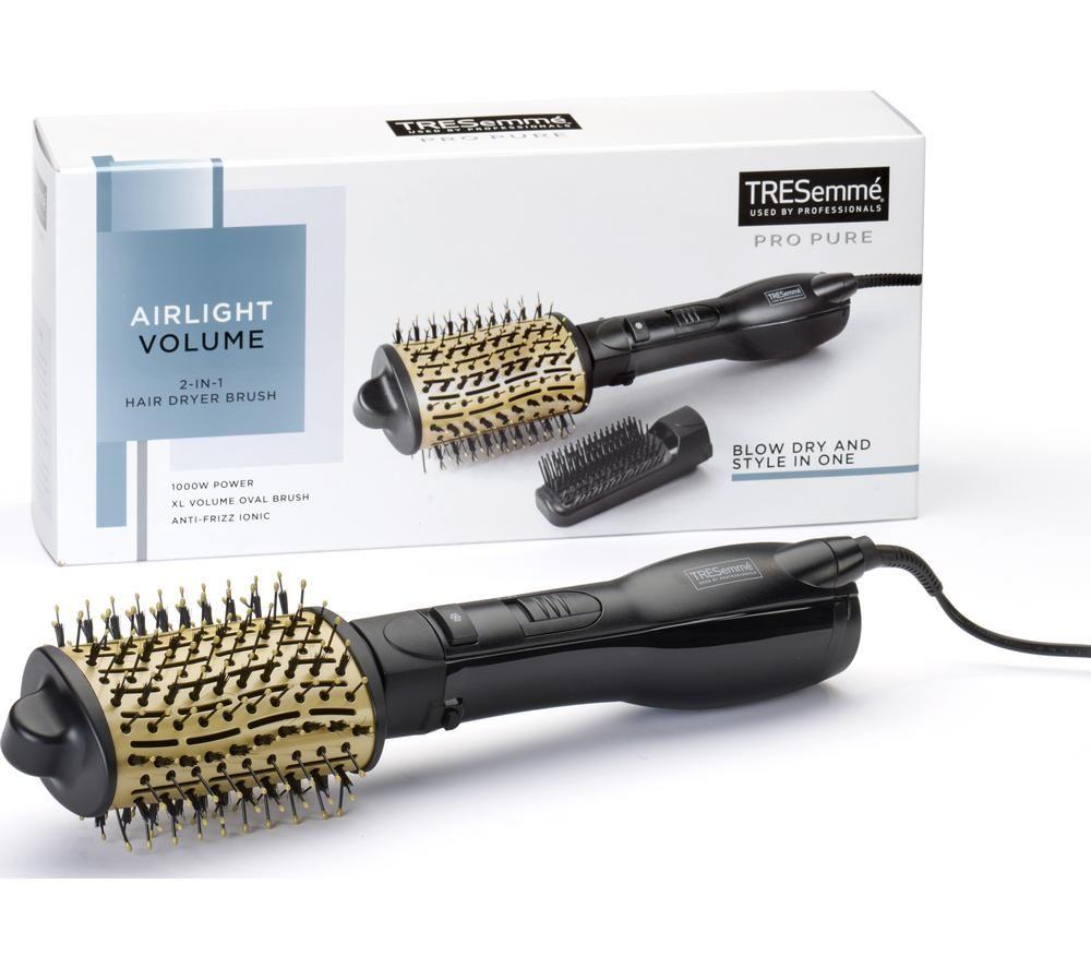 TRESEMME 2787U Airlight Volume 2-in-1 Hair Dryer Brush - Black & Gold