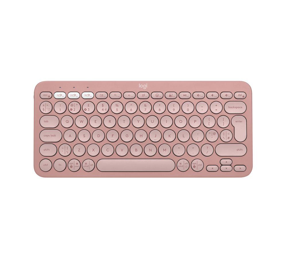 LOGITECH Pebble Keys 2 K380S Wireless Keyboard - Pink