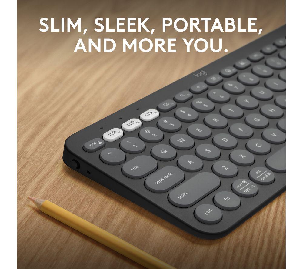 Teclado inalámbrico Logitech Pebble Keys 2 K380S - Negro