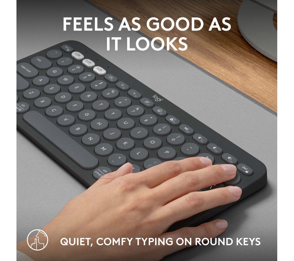 Teclado inalámbrico Logitech Pebble Keys 2 K380S - Negro