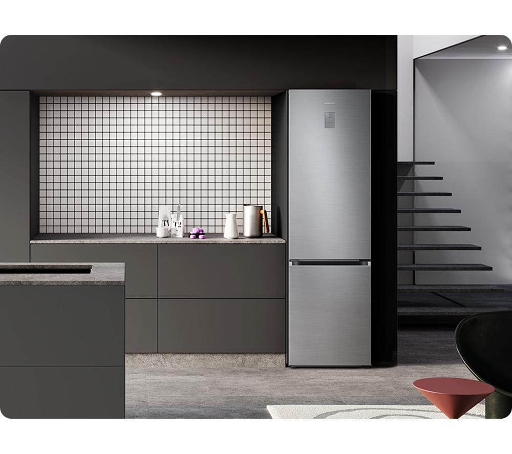 SAMSUNG Bespoke SpaceMax RL38C776ASR/EU Frigorífico y Congelador Smart 70/30 - Plateado