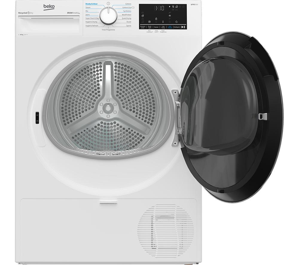 BEKO Pro Ironfinish B5T41024IW 10 kg Wärmepumpentrockner - Weiß