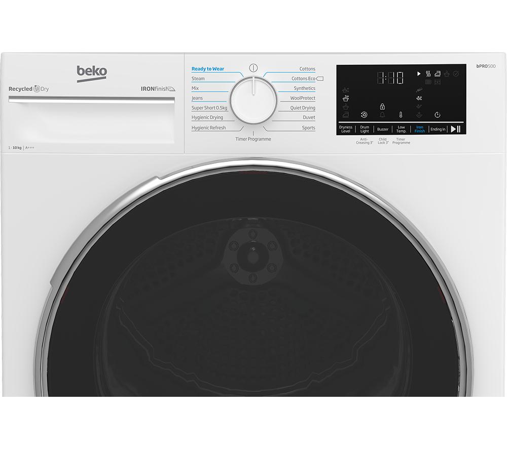 BEKO Pro Ironfinish B5T41024IW 10 kg Heat Pump Tumble Dryer - White