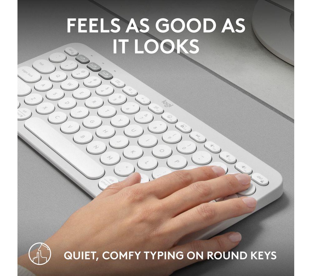 Teclado inalámbrico LOGITECH Pebble Keys 2 K380S - Blanco
