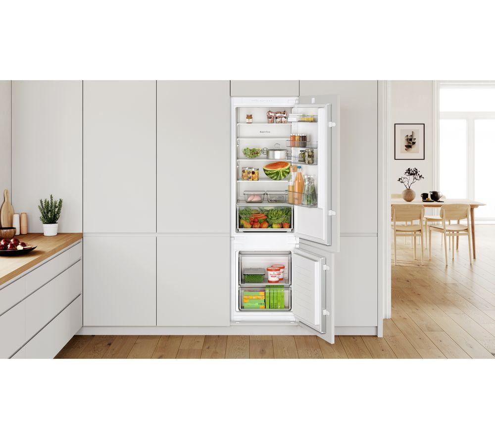Frigorífico Combi Integrable BOSCH Serie 2 KIV87NSE0G 70/30 - Puerta Deslizante