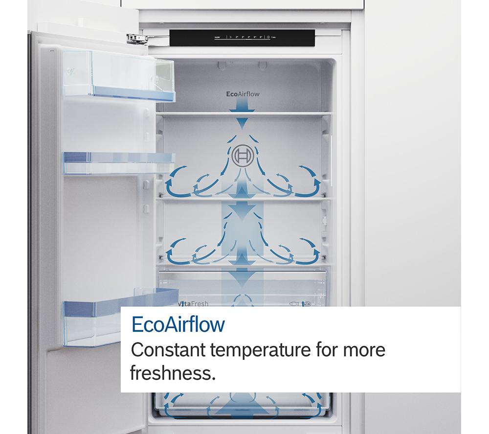 Frigorífico Combi Integrable BOSCH Serie 2 KIV87NSE0G 70/30 - Puerta Deslizante