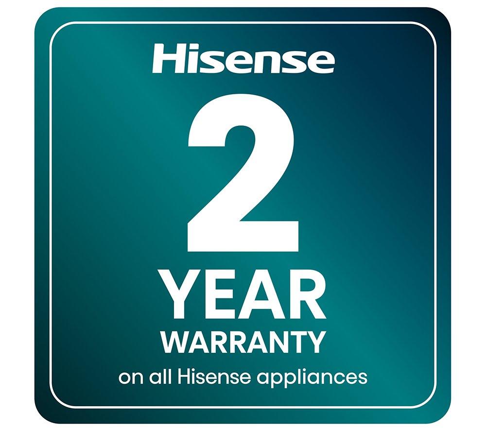 HISENSE RS694N4TFE Amerikanischer Side-by-Side Kühlschrank – Schwarzer Edelstahl