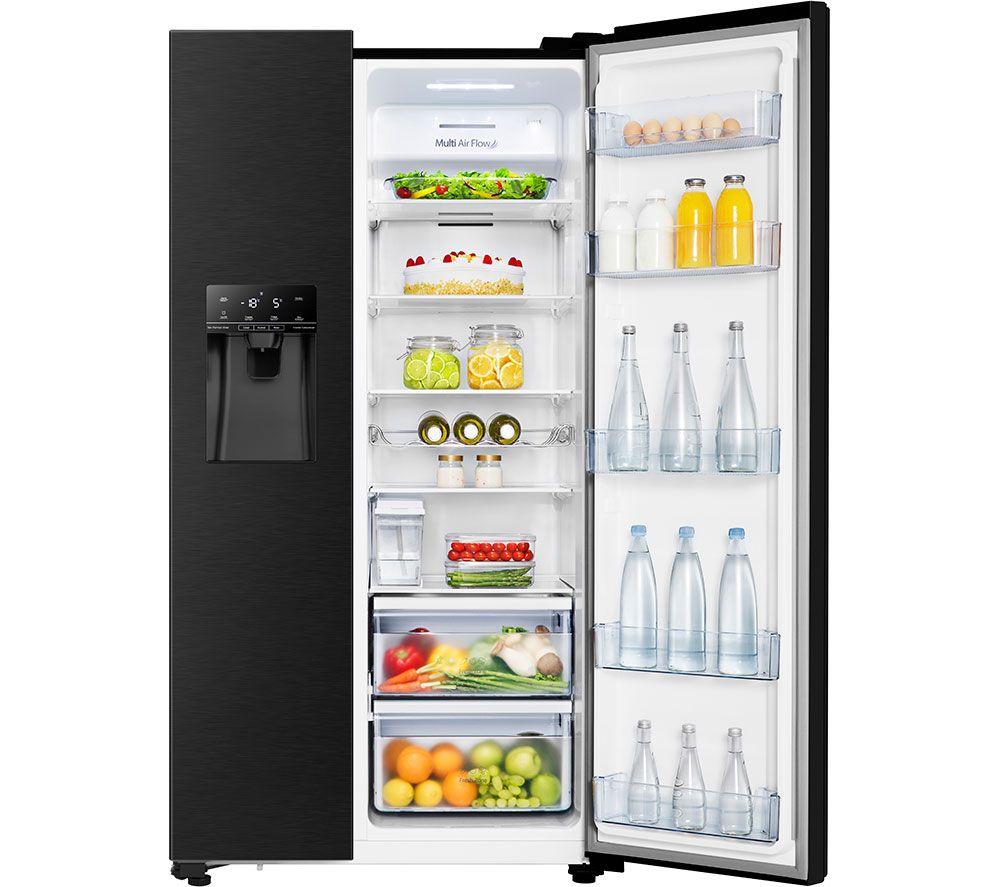 HISENSE RS694N4TFE Frigorífico americano - Acero inoxidable negro
