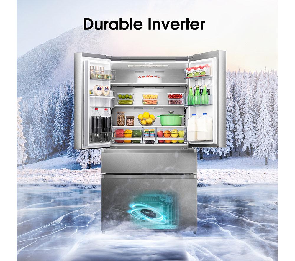 Frigorífico americano inteligente HISENSE PureFlat RF749N4SWSE - Acero inoxidable