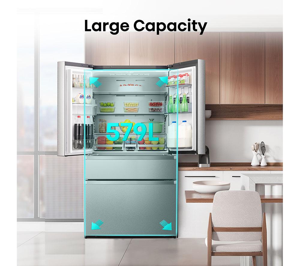 Frigorífico americano inteligente HISENSE PureFlat RF749N4SWSE - Acero inoxidable