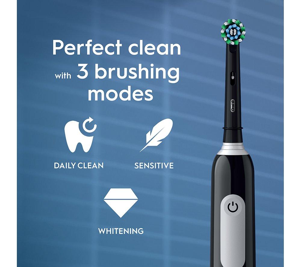 ORAL-B Pro 1 Cross Action Electric Toothbrush & Travel Case - Black