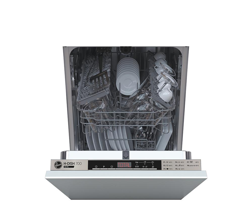 HOOVER HDIH 2T1047-80 Slimline Fully Integrated Dishwasher