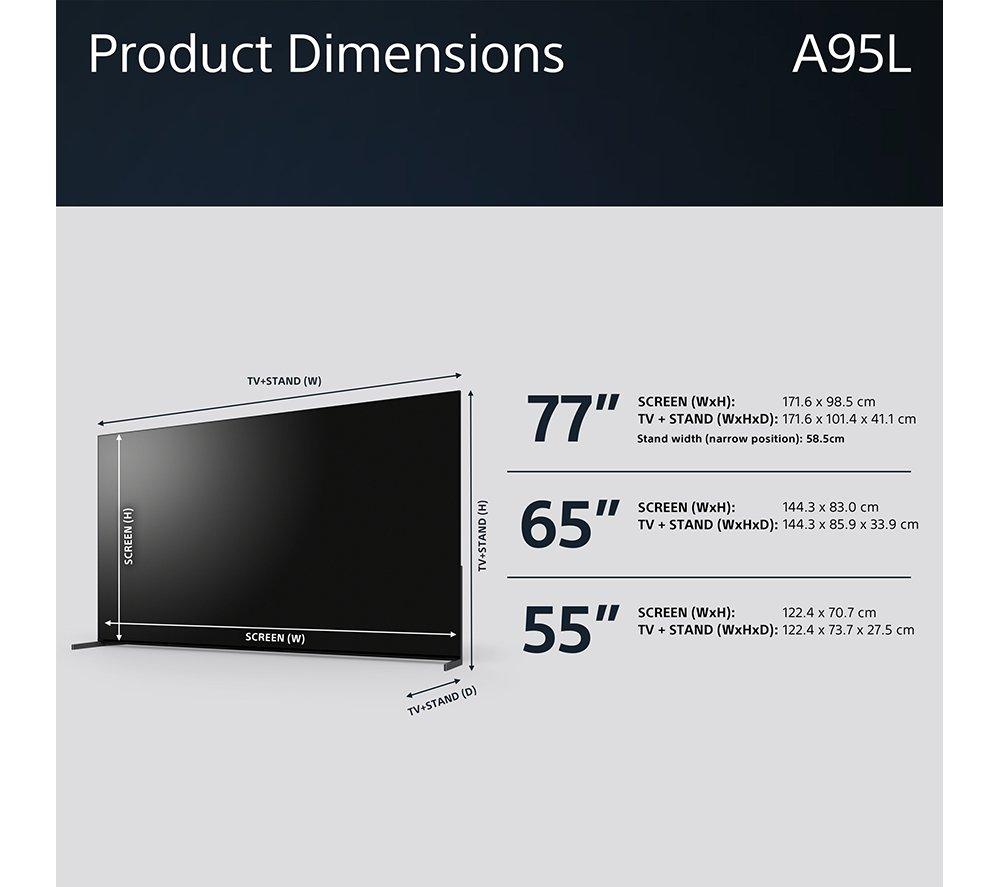 SONY BRAVIA XR A95L 77" QD-OLED 4K HDR Smart TV - XR77A95LPU