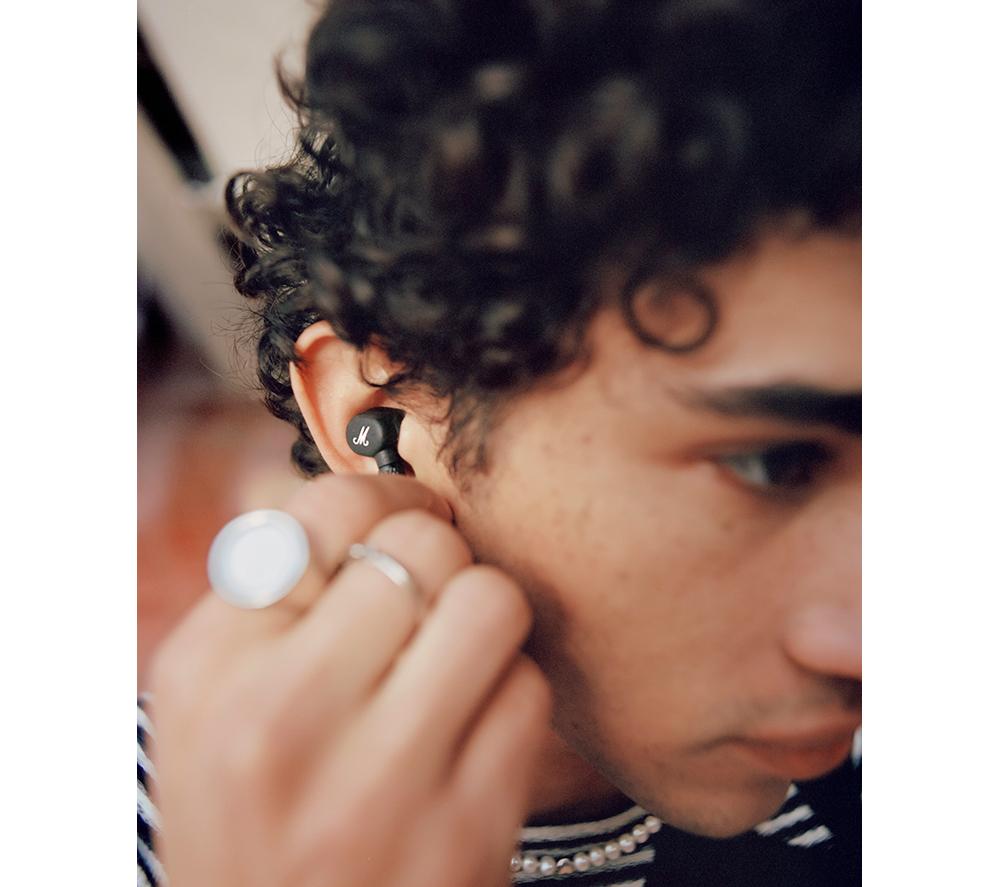 MARSHALL Motif II A.N.C. Wireless Bluetooth Noise-Cancelling Earbuds - Black