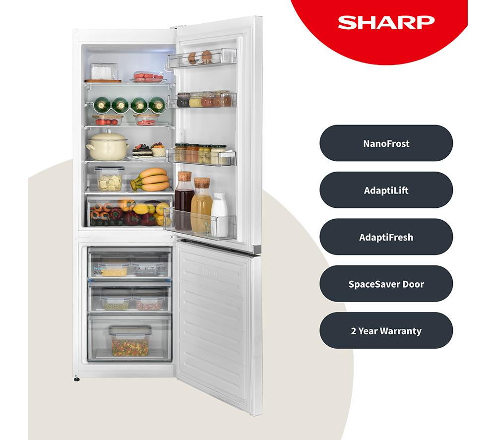SHARP SJ-BB04DTXWE2-EN Frigorífico Combi 60/40 - Blanco