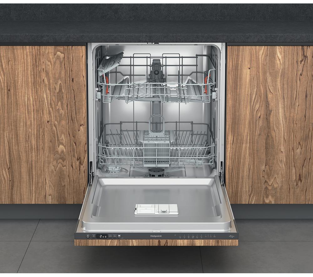 HOTPOINT H2I HD526 UK Lavavajillas totalmente integrado de tamaño completo - Plata