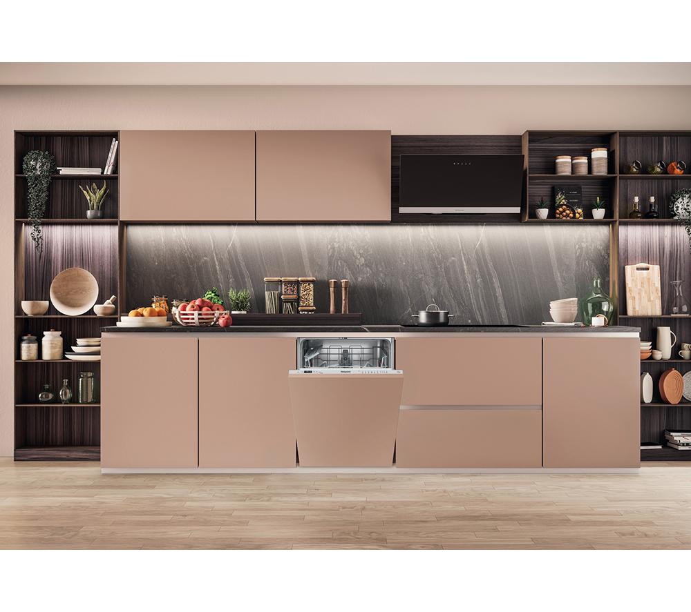 HOTPOINT H2I HD526 UK Lavavajillas totalmente integrado de tamaño completo - Plata