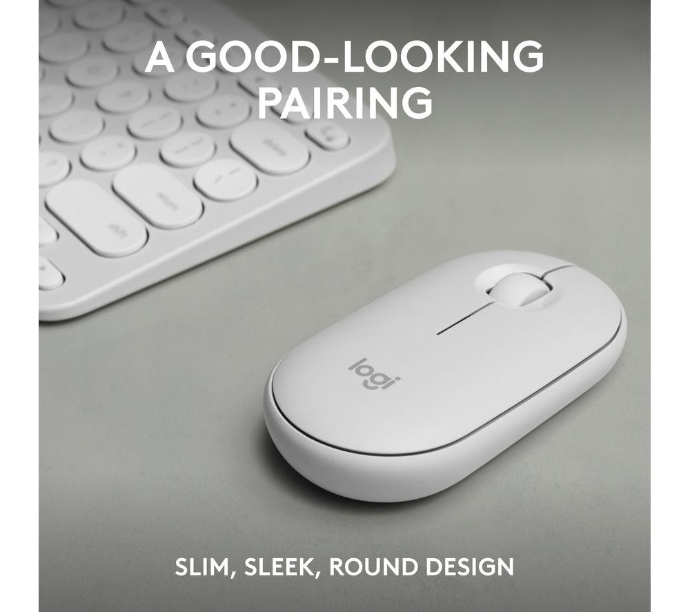 LOGITECH Pebble 2 MK380 Wireless Keyboard & Mouse Set - Offwhite