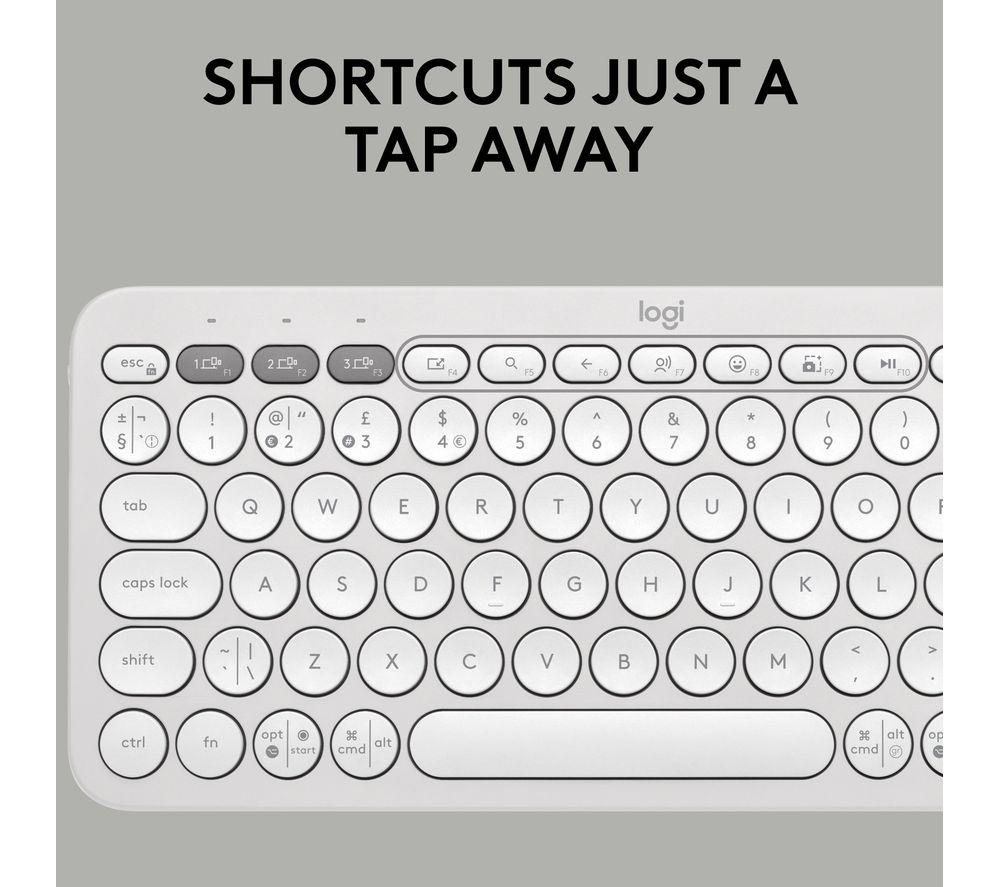 Set de teclado y ratón inalámbricos LOGITECH Pebble 2 MK380 - Blanco roto