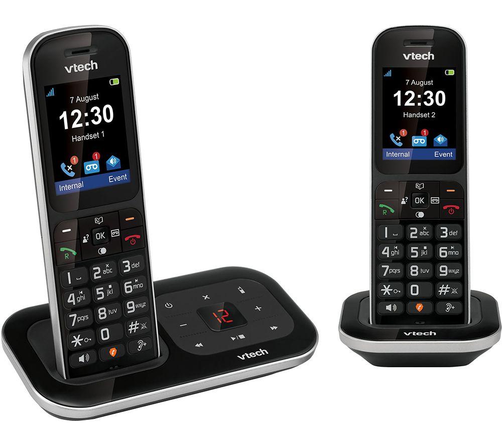 VTECH PS1351 Cordless Phone - Twin, Black
